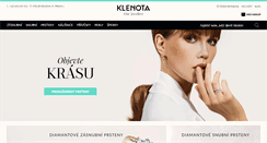 Desktop Screenshot of klenota.cz